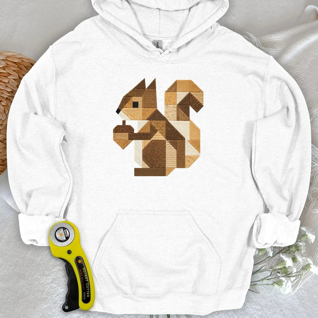 Patchwork Squirrel Hoodie