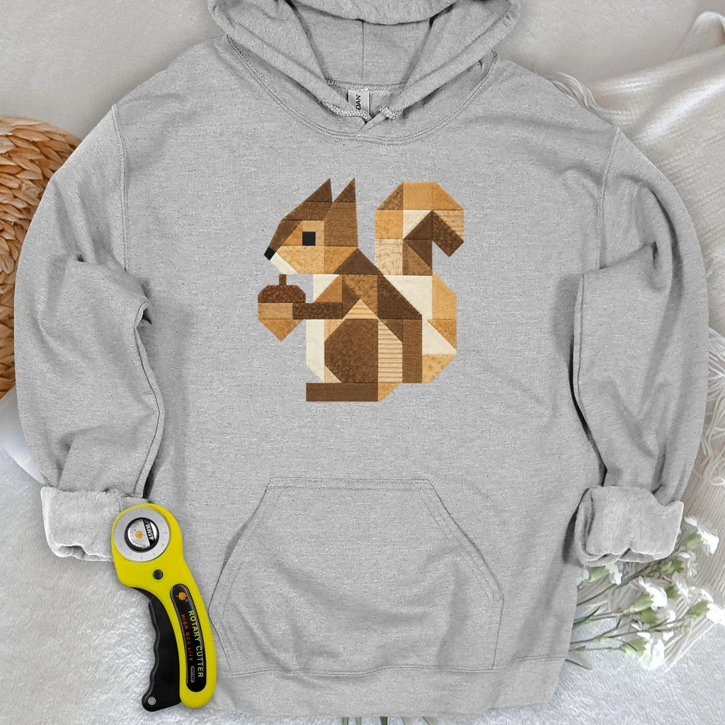 Patchwork Squirrel Hoodie