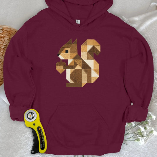 Patchwork Squirrel Hoodie