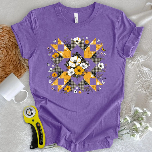 Botanical Quilt Star T-shirt