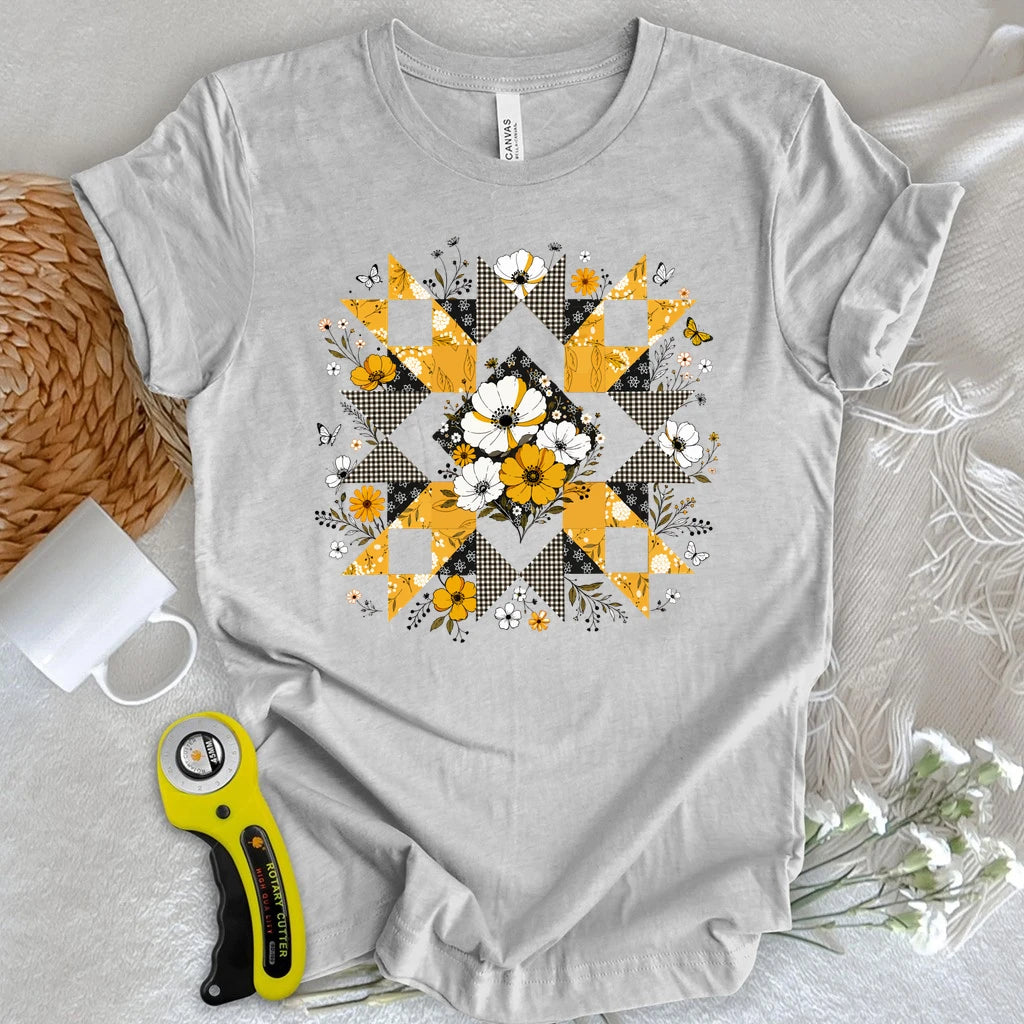 Botanical Quilt Star T-shirt