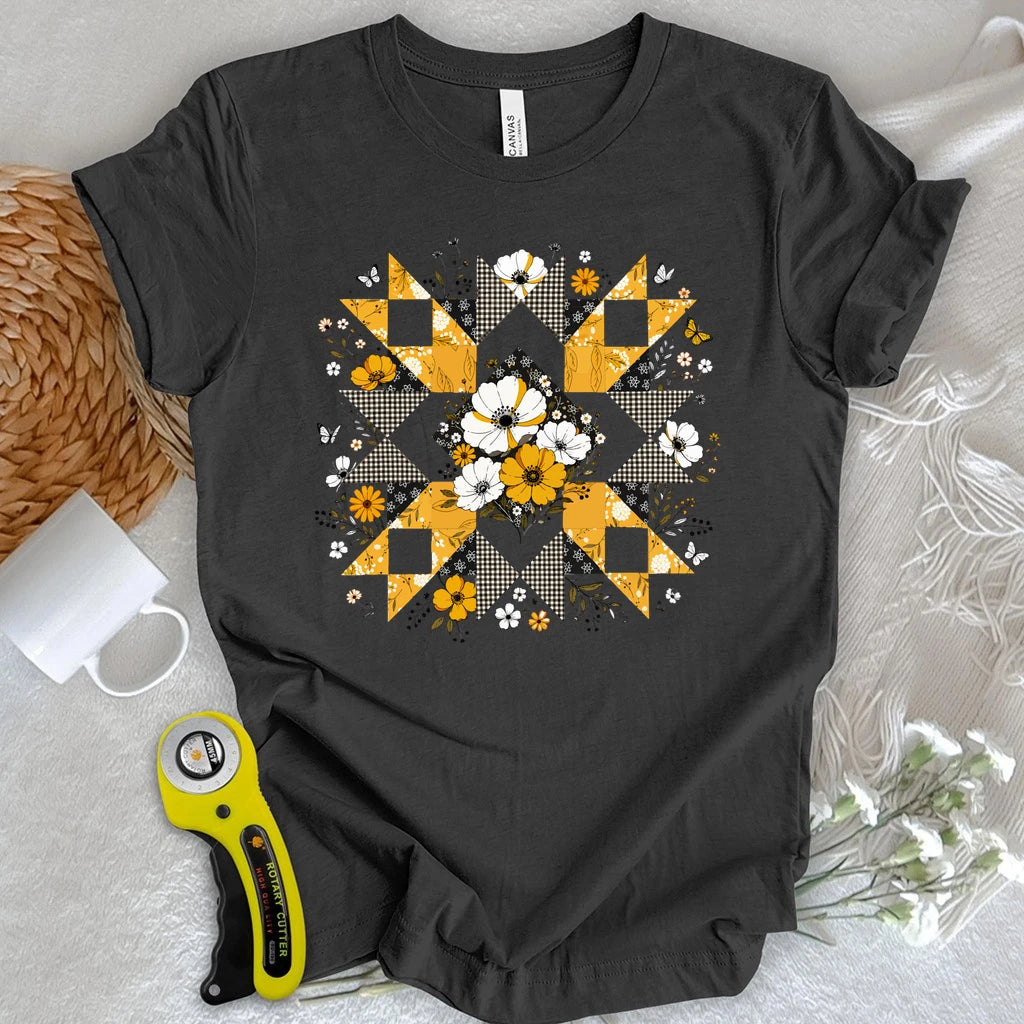 Botanical Quilt Star T-shirt