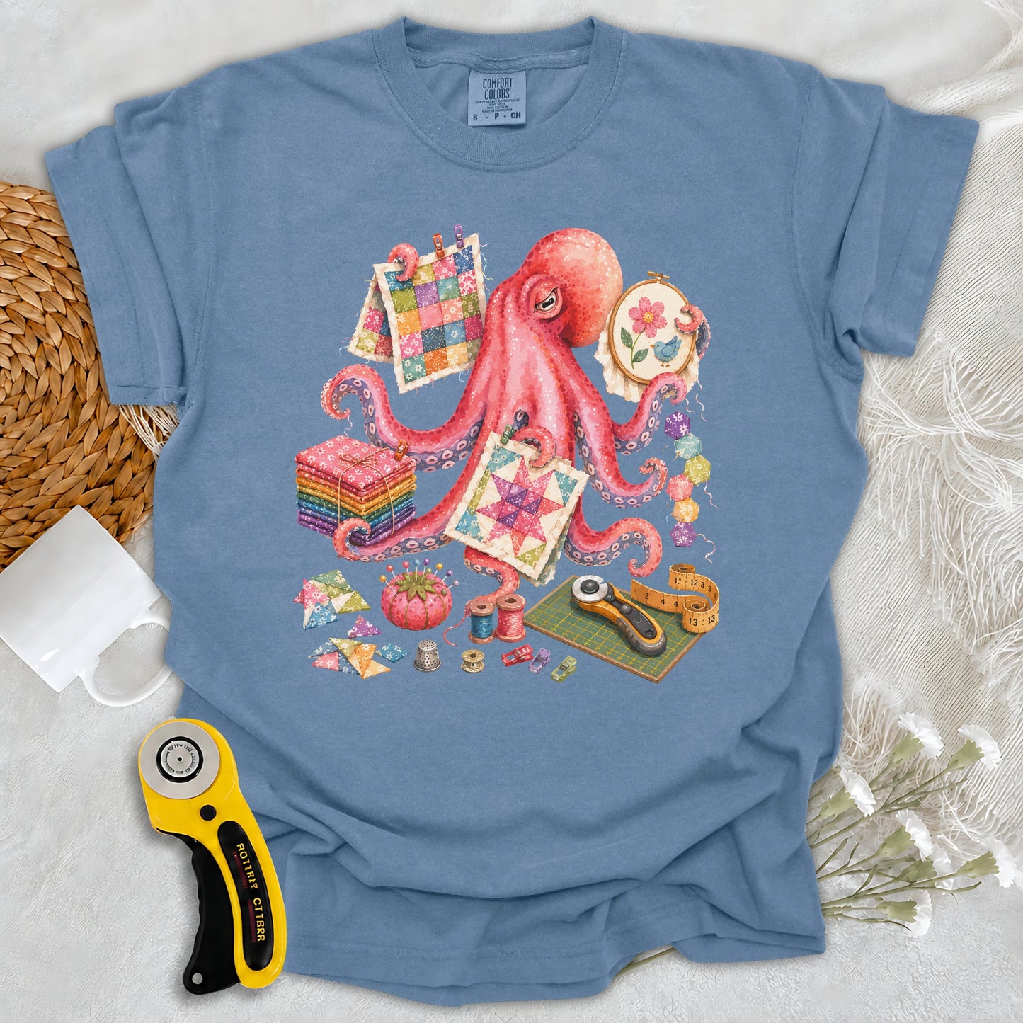 Comfort Colors Too Many Quilts, Not Enough Arms Lady T-shirt