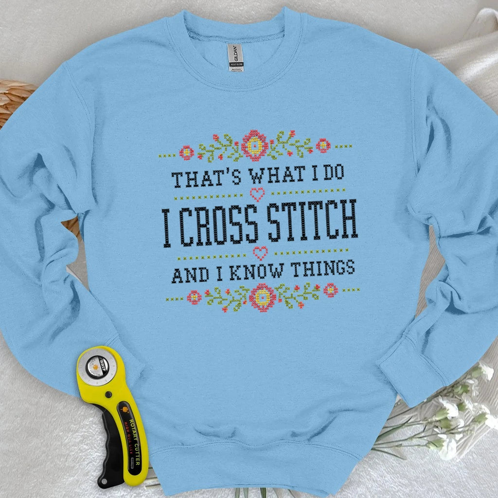 Cross Stitch & Know Things Sweatshirt