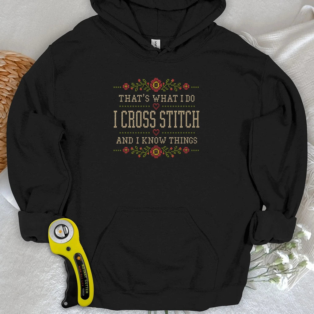 Cross Stitch & Know Things Hoodie