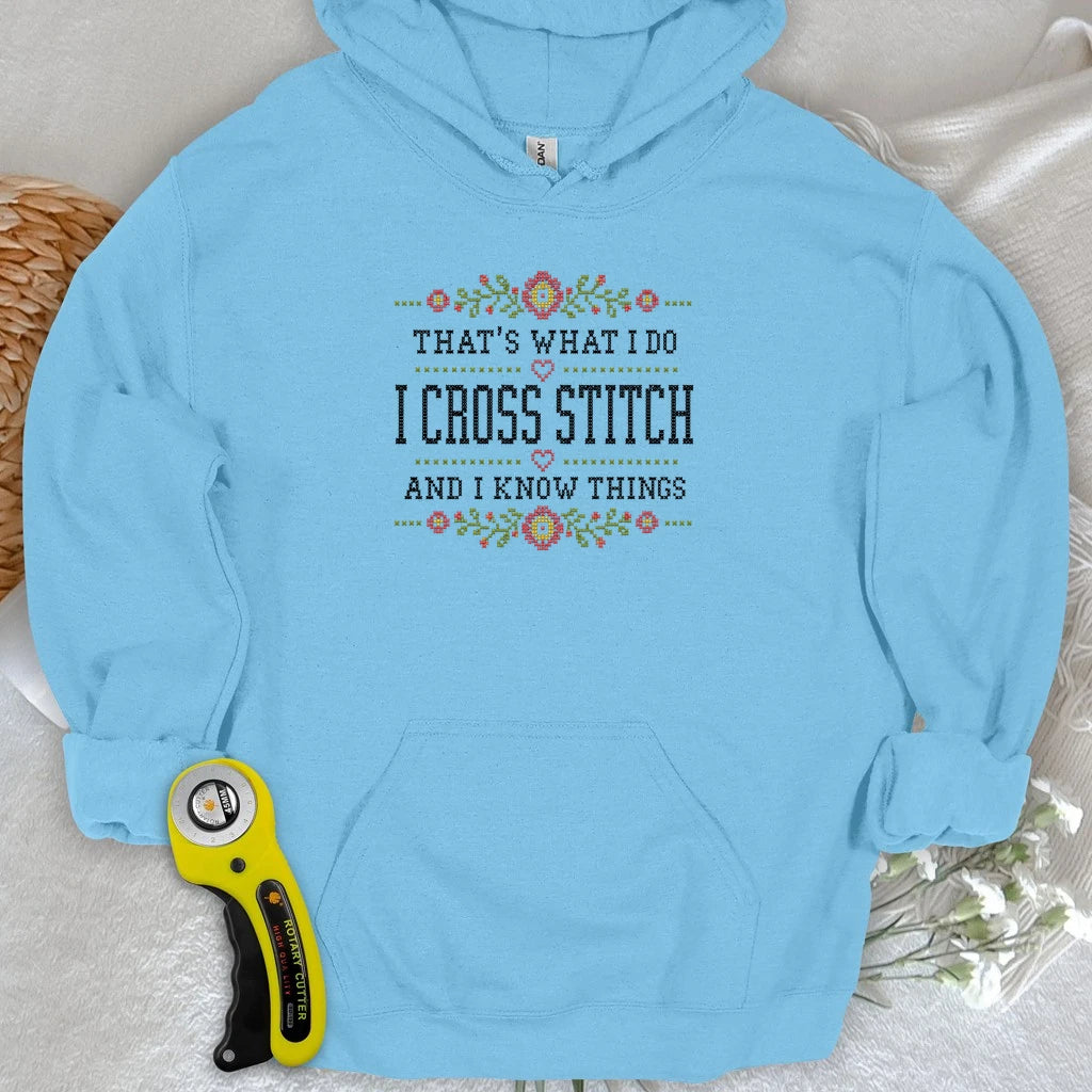 Cross Stitch & Know Things Hoodie