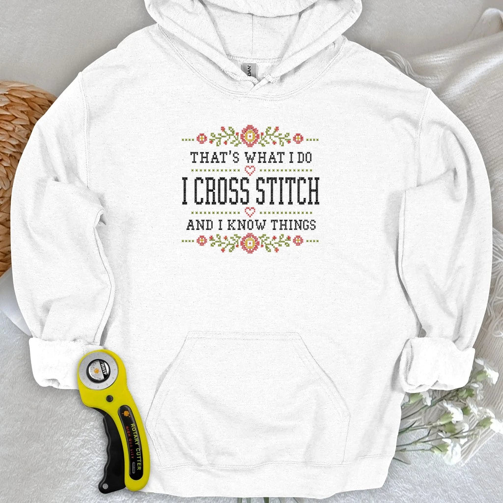 Cross Stitch & Know Things Hoodie