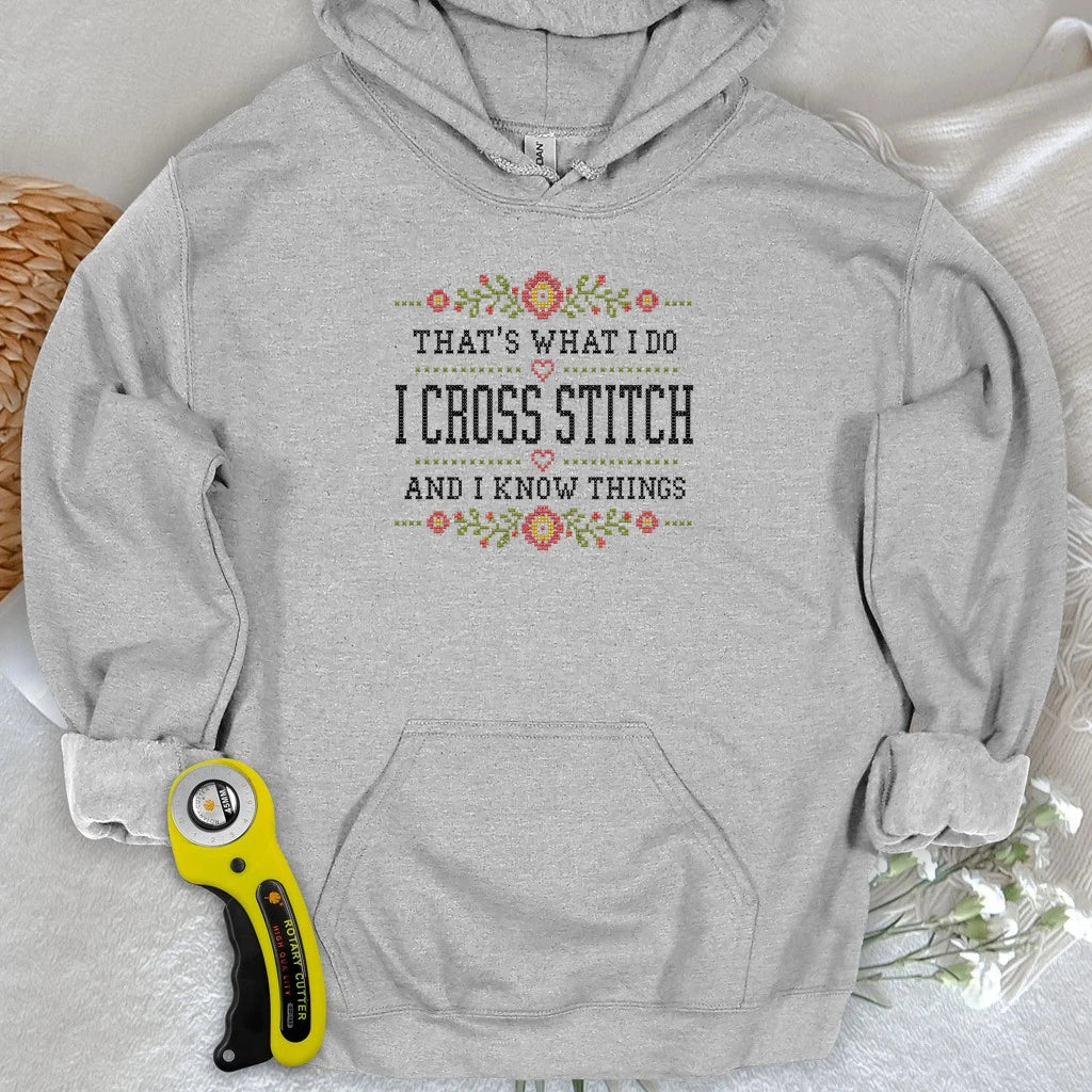 Cross Stitch & Know Things Hoodie