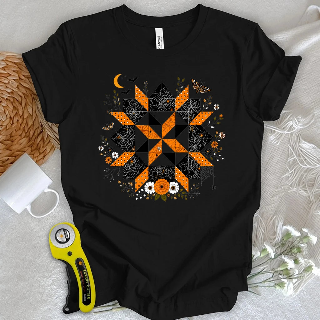 Haunted Garden Quilt Star T-shirt