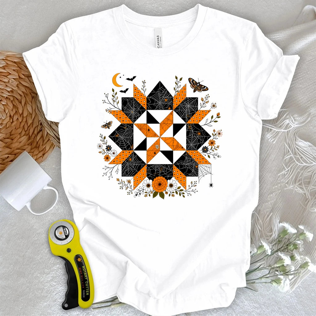 Haunted Garden Quilt Star T-shirt