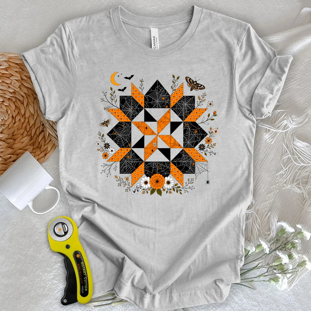 Haunted Garden Quilt Star T-shirt