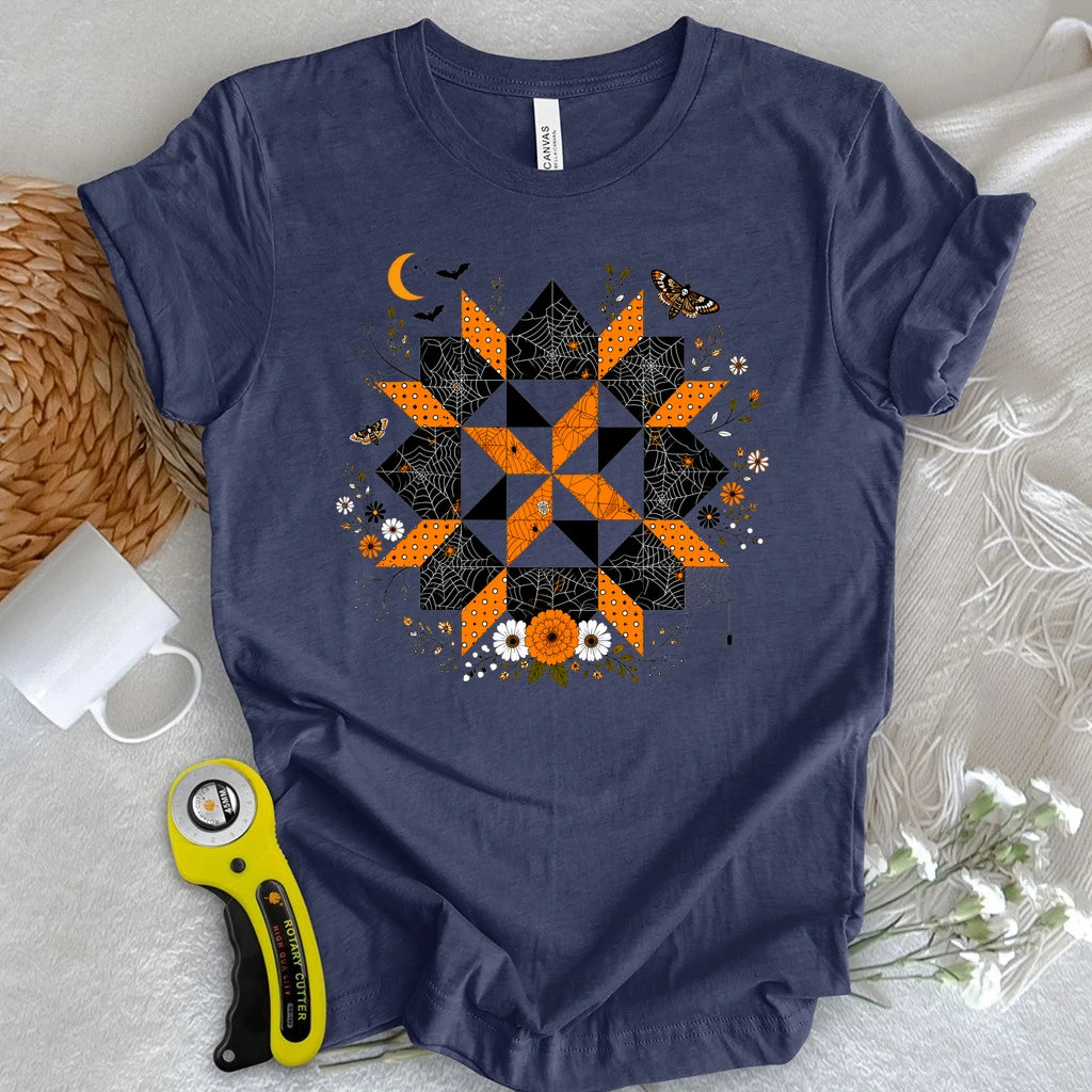 Haunted Garden Quilt Star T-shirt