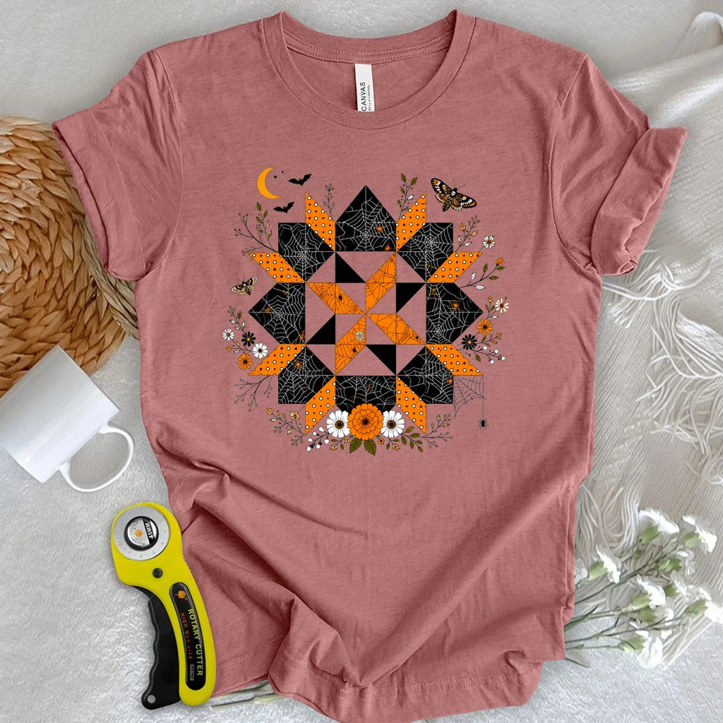 Haunted Garden Quilt Star T-shirt