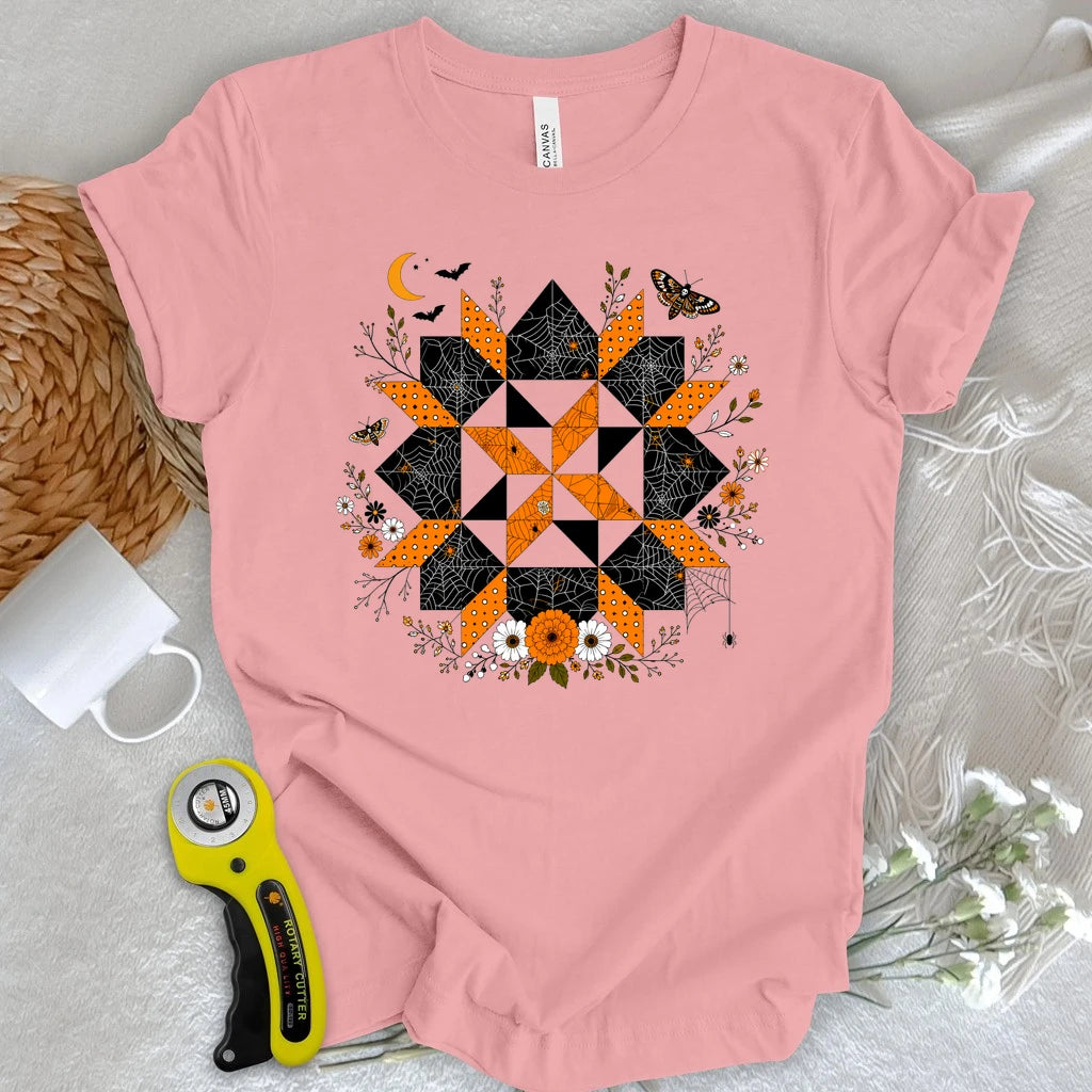 Haunted Garden Quilt Star T-shirt