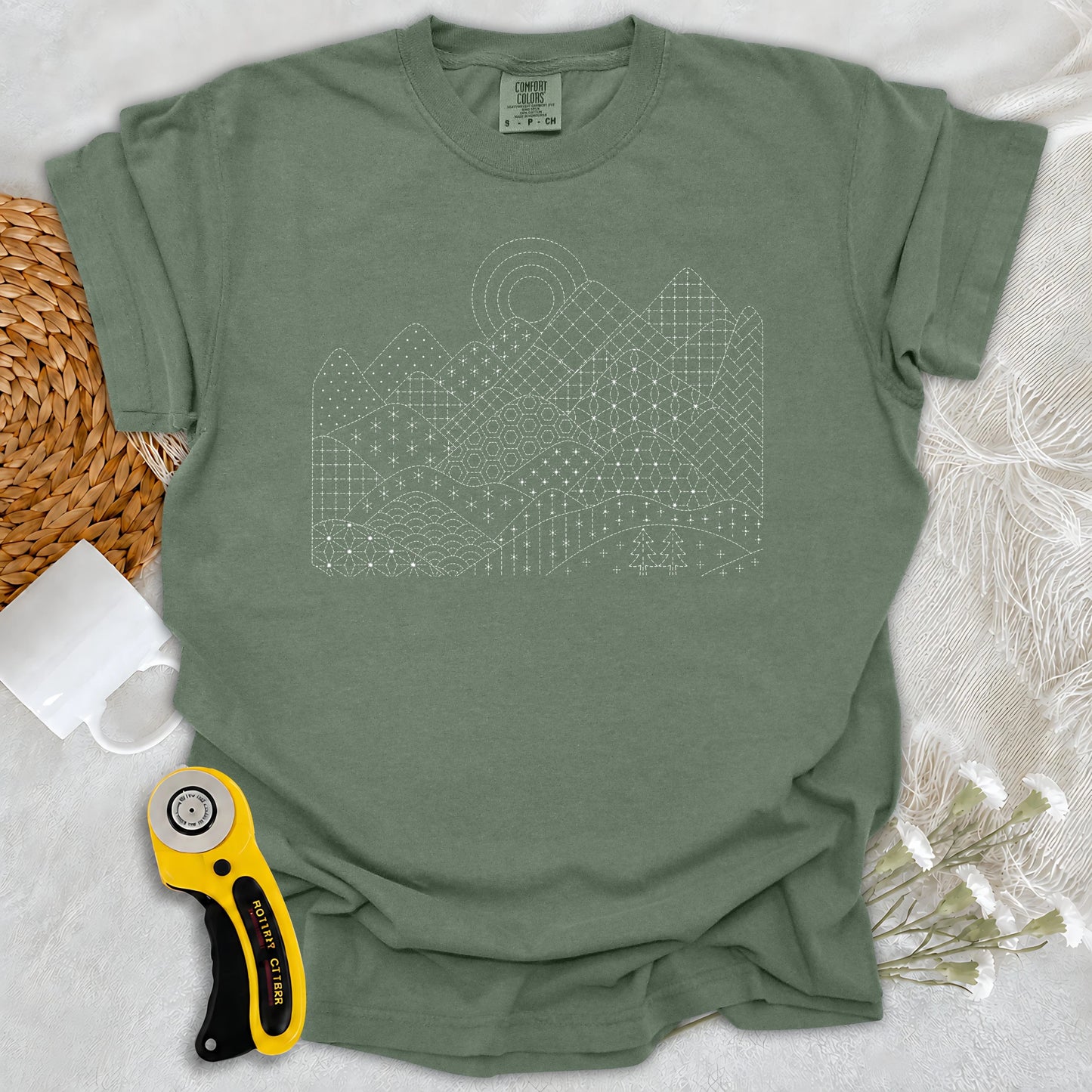 Comfort Colors Sashiko Moutain T-shirt