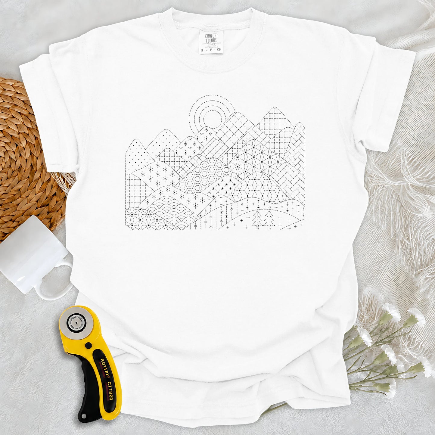 Comfort Colors Sashiko Moutain T-shirt