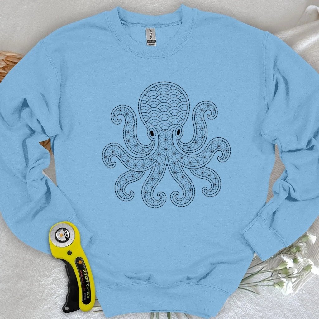 Sashiko Octopus Sweatshirt