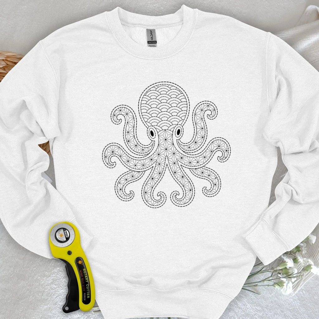 Sashiko Octopus Sweatshirt