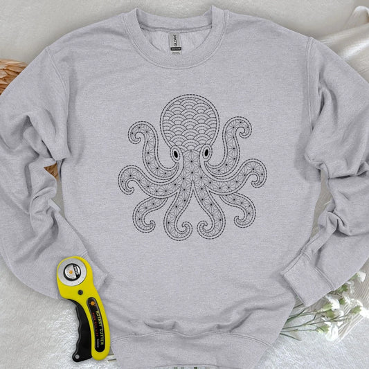 Sashiko Octopus Sweatshirt