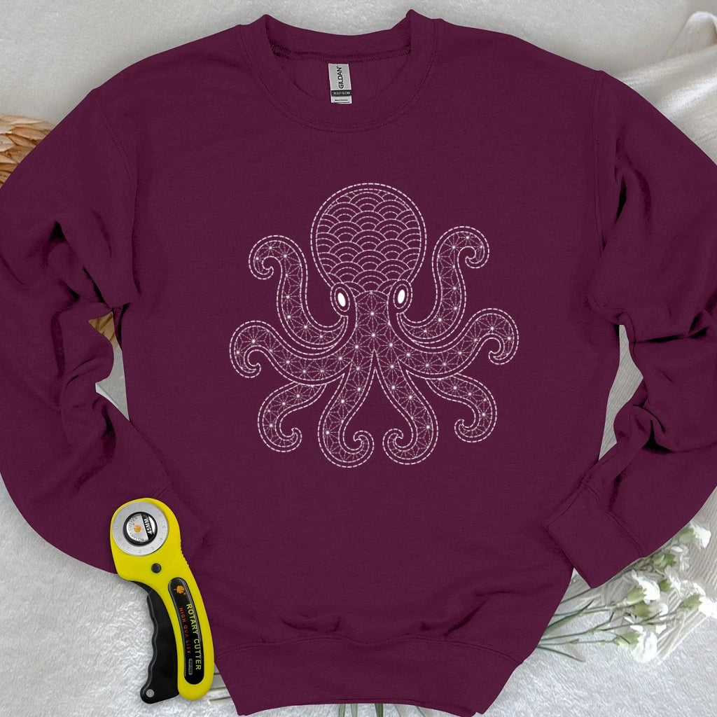 Sashiko Octopus Sweatshirt
