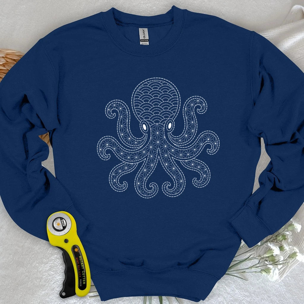 Sashiko Octopus Sweatshirt