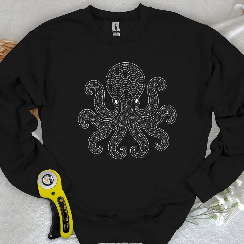 Sashiko Octopus Sweatshirt