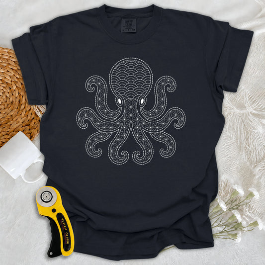 Comfort Colors Sashiko Octopus T-shirt