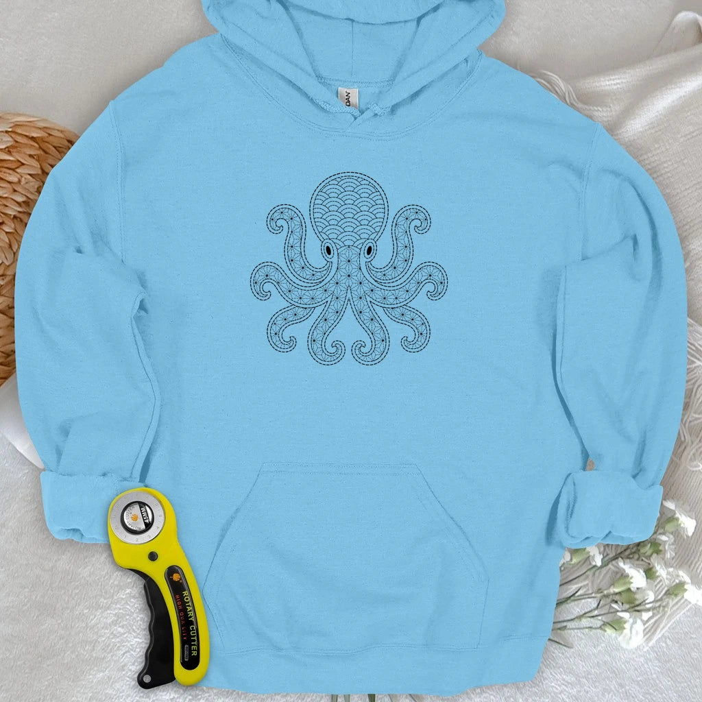 Sashiko Octopus Hoodie