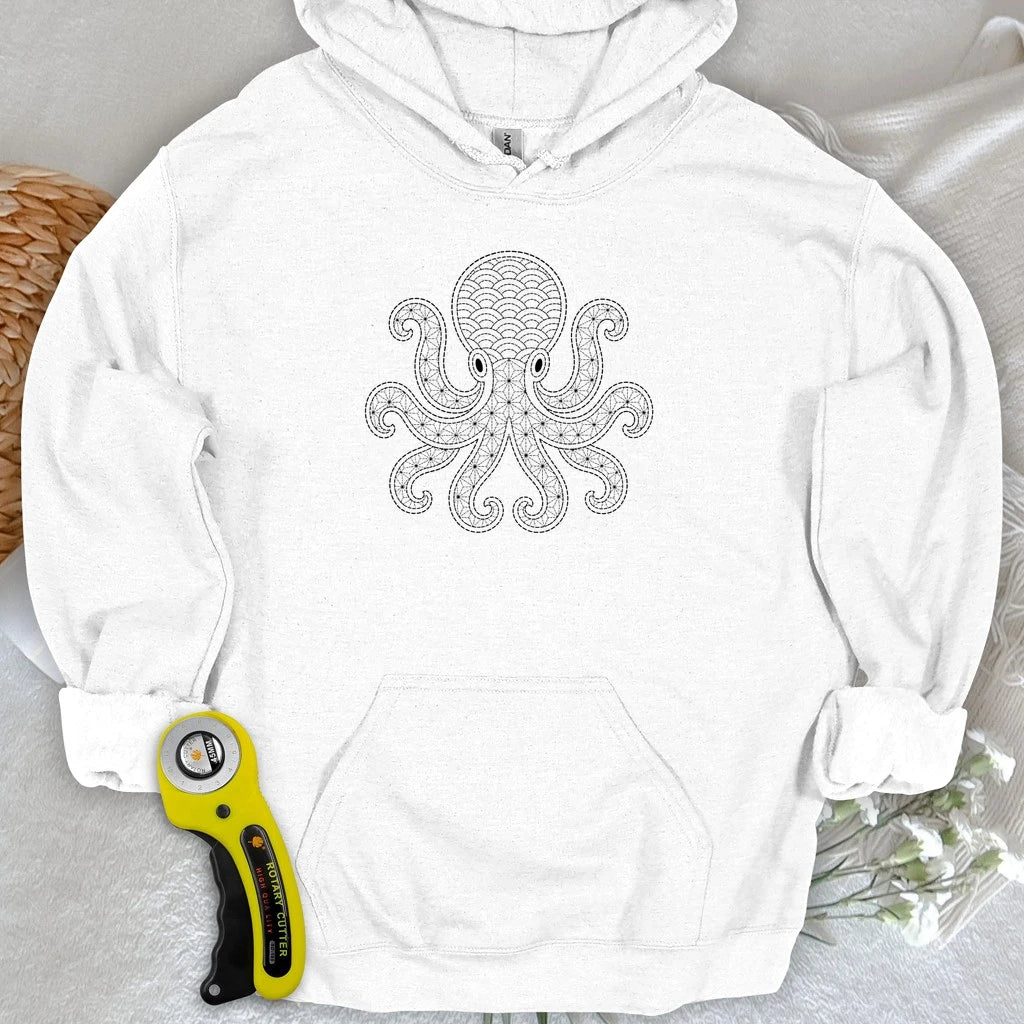 Sashiko Octopus Hoodie