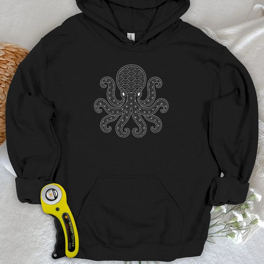 Sashiko Octopus Hoodie