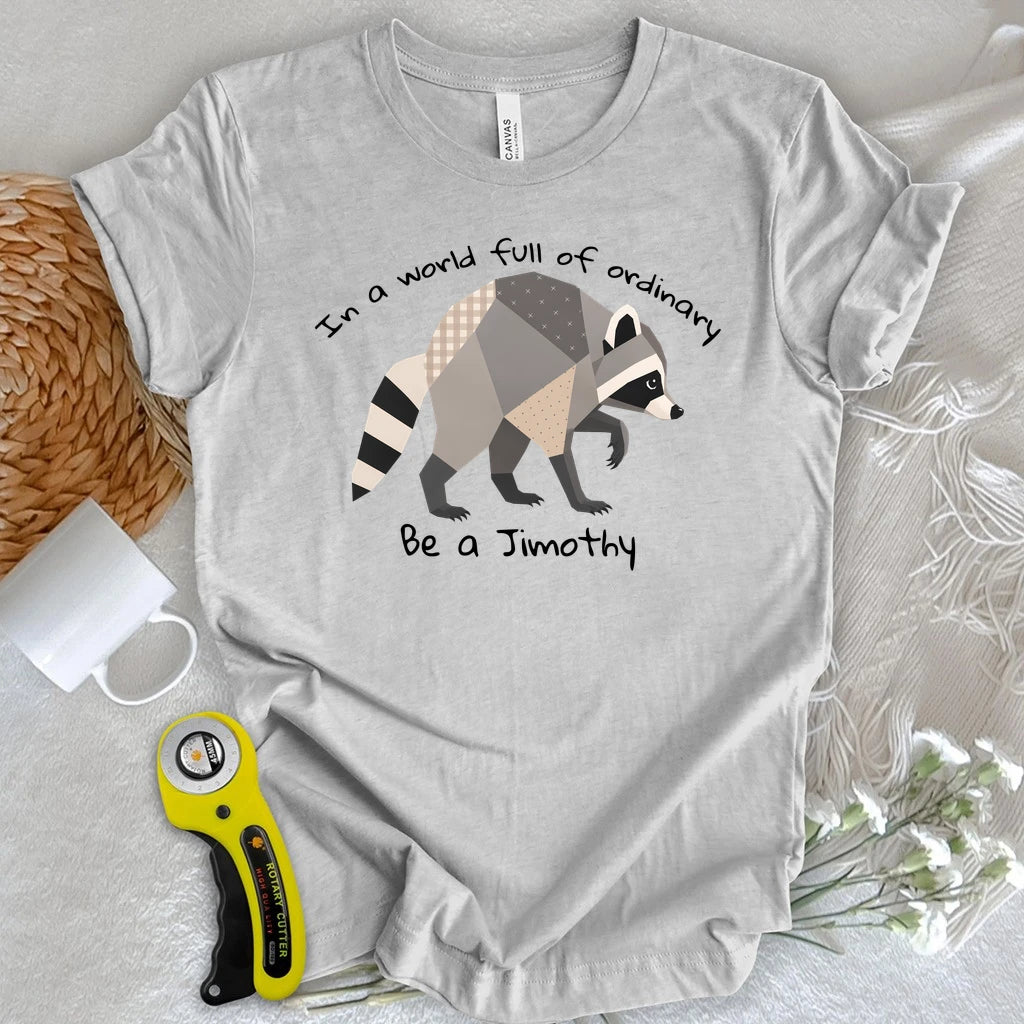 Jimothy the Quilted Raccoon T-shirt