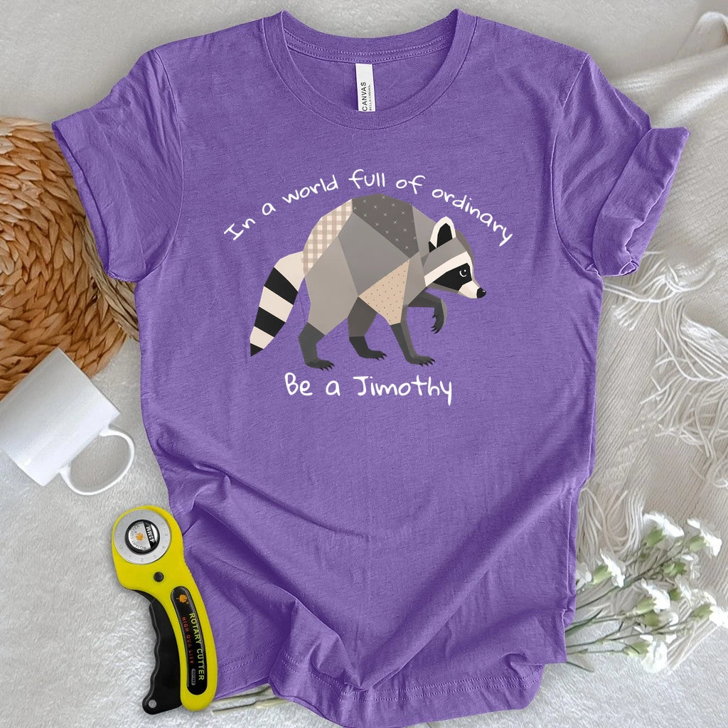 Jimothy the Quilted Raccoon T-shirt