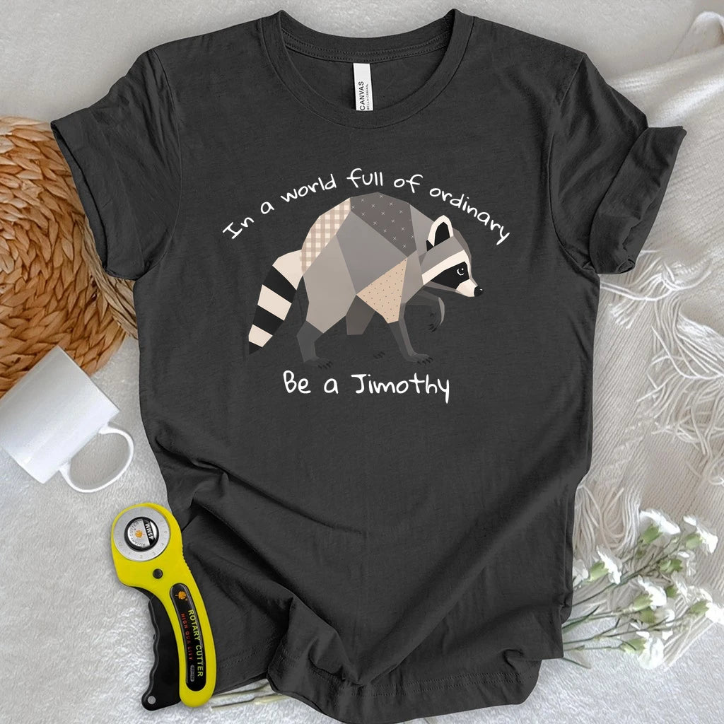 Jimothy the Quilted Raccoon T-shirt