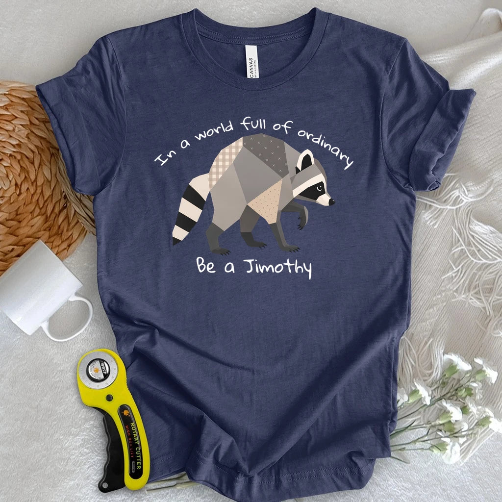 Jimothy the Quilted Raccoon T-shirt