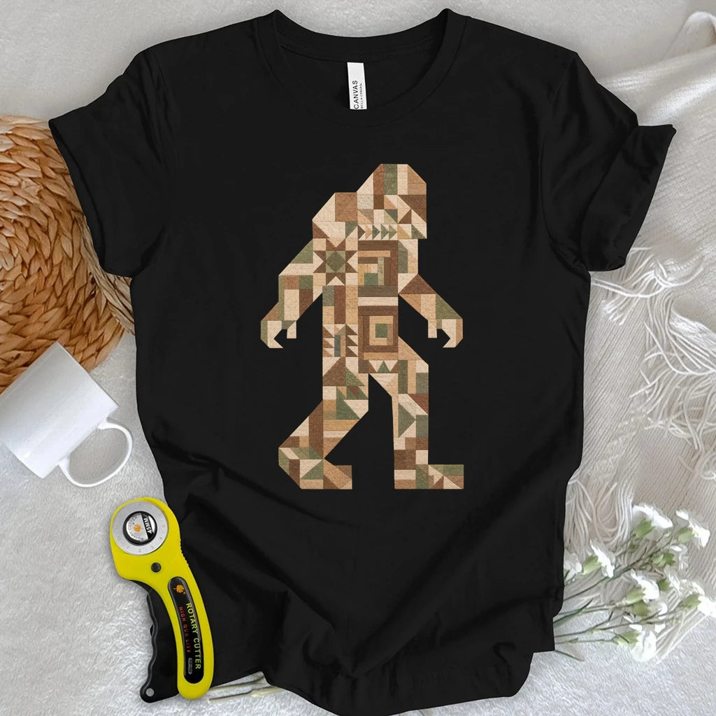 Patchwork Bigfoot T-shirt