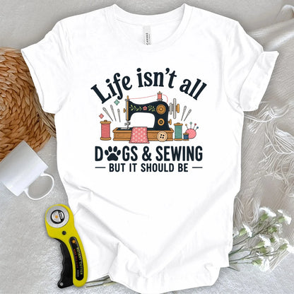 Maglietta Cani e cucito