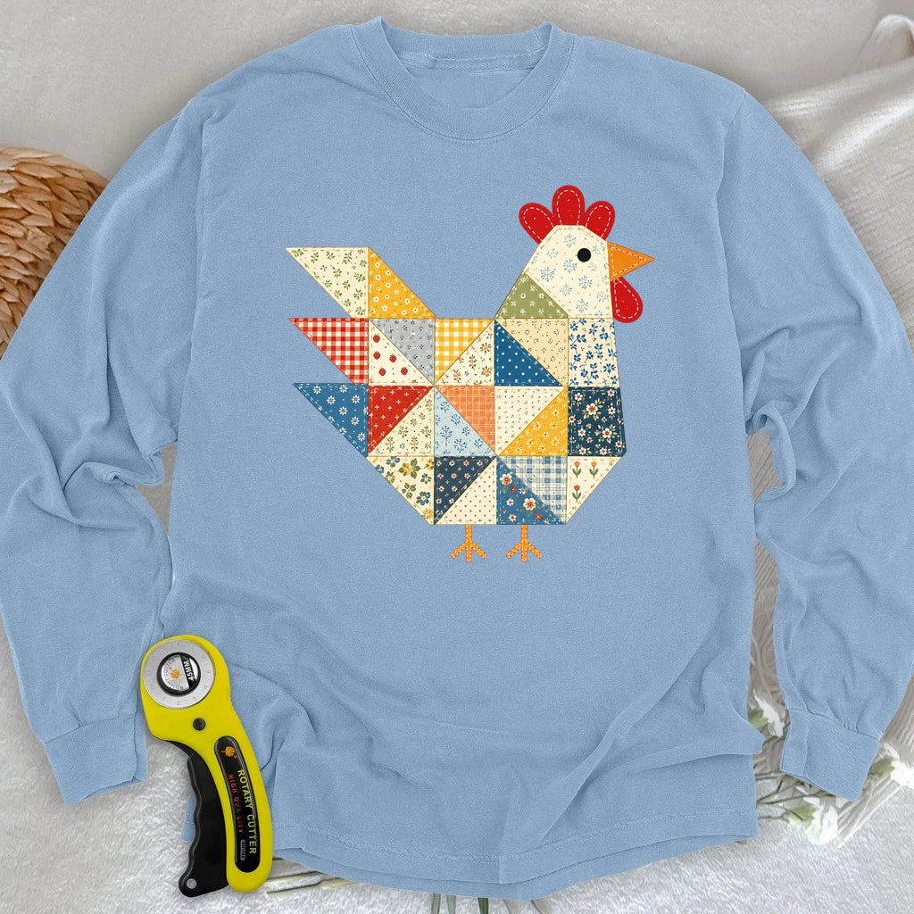 The Patchwork Hen Long Sleeve T-shirt
