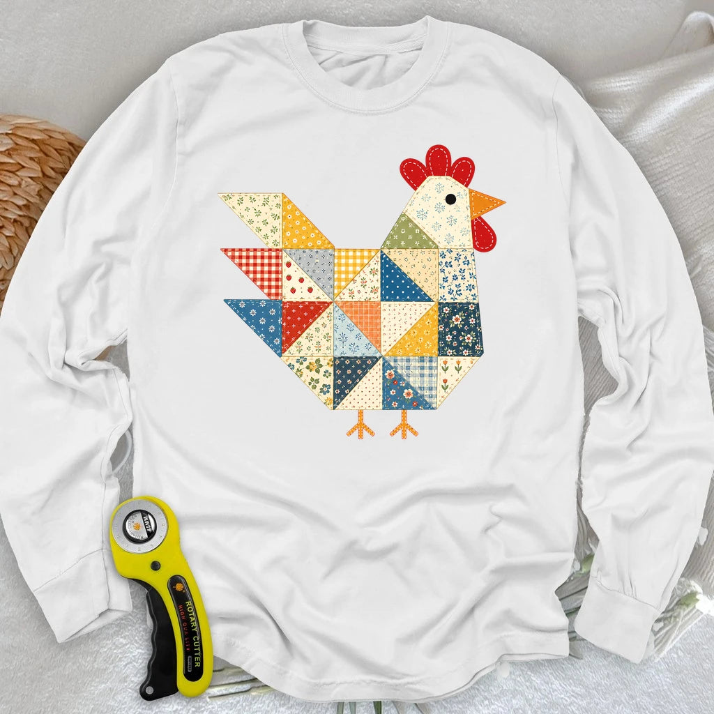 The Patchwork Hen Long Sleeve T-shirt