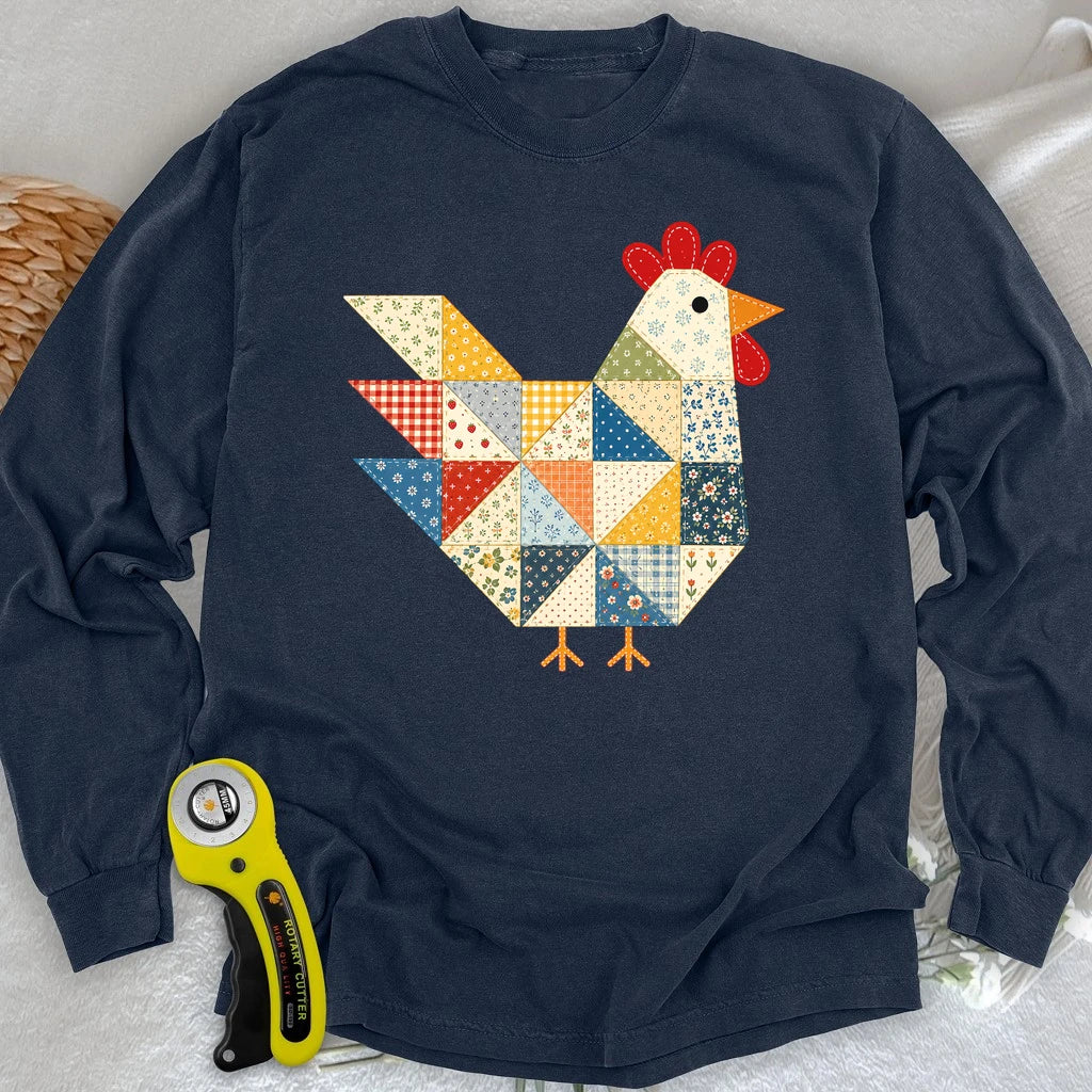 The Patchwork Hen Long Sleeve T-shirt