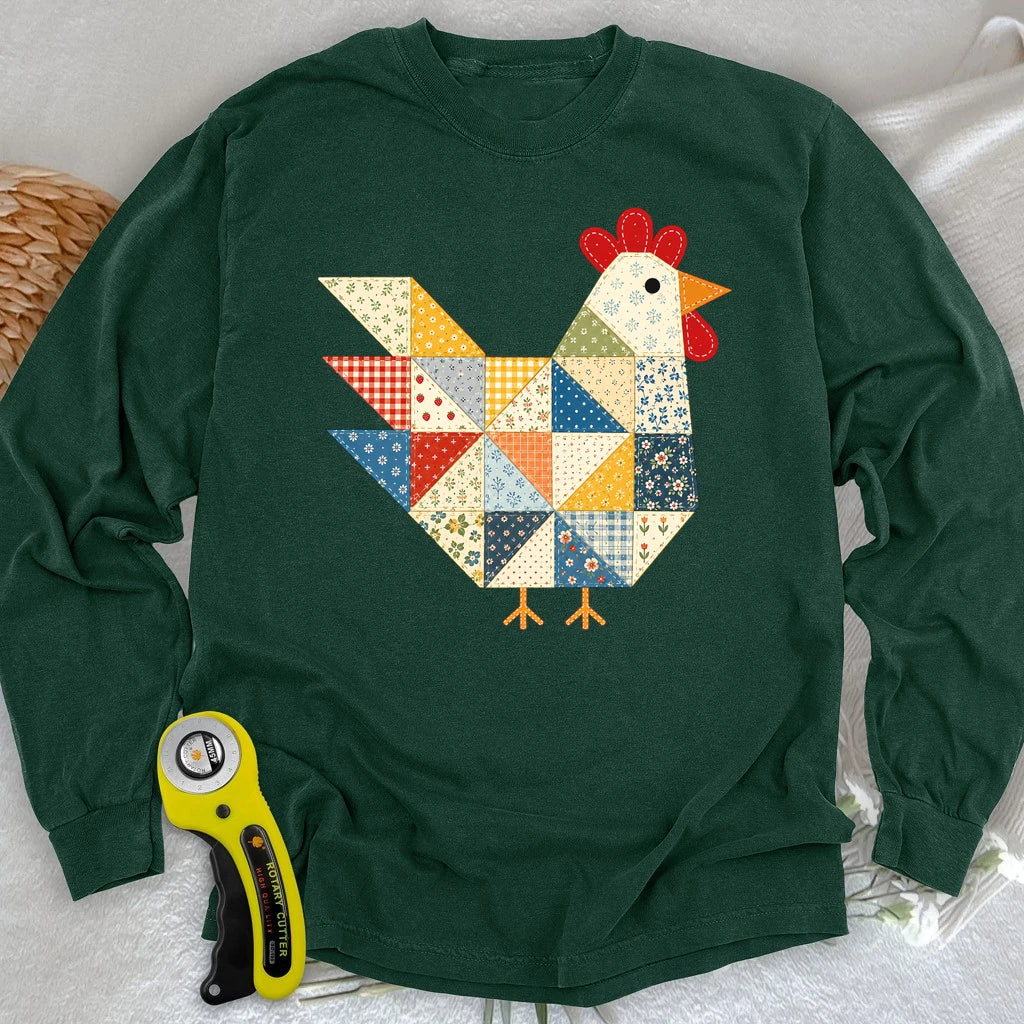 The Patchwork Hen Long Sleeve T-shirt
