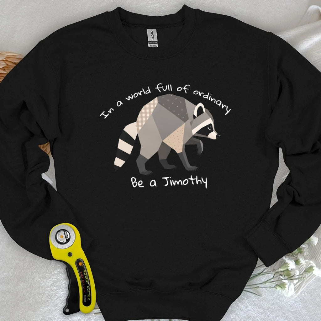 Jimothy the Quilted Raccoon Sweatshirt