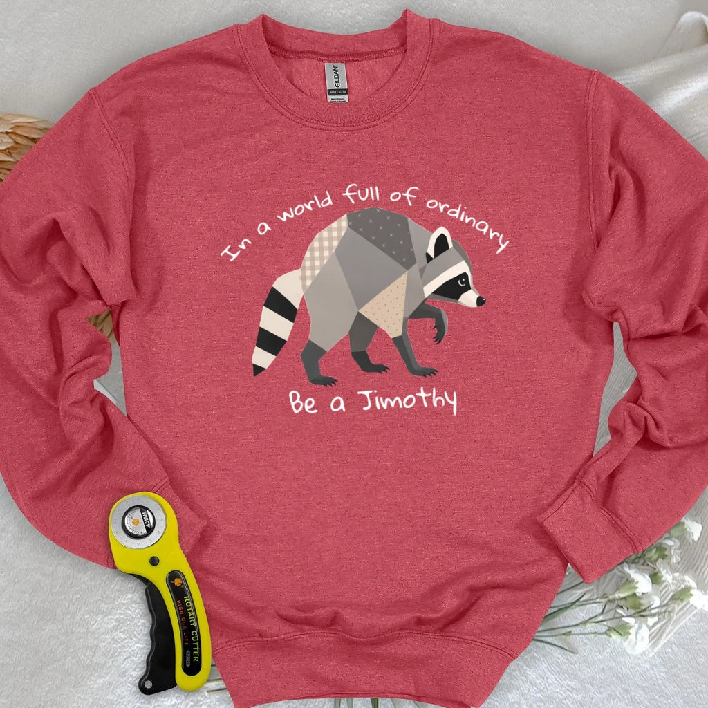 Jimothy the Quilted Raccoon Sweatshirt