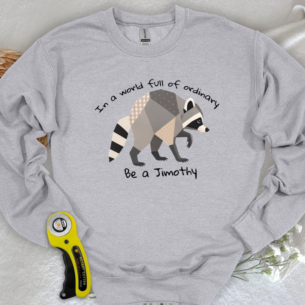 Jimothy the Quilted Raccoon Sweatshirt