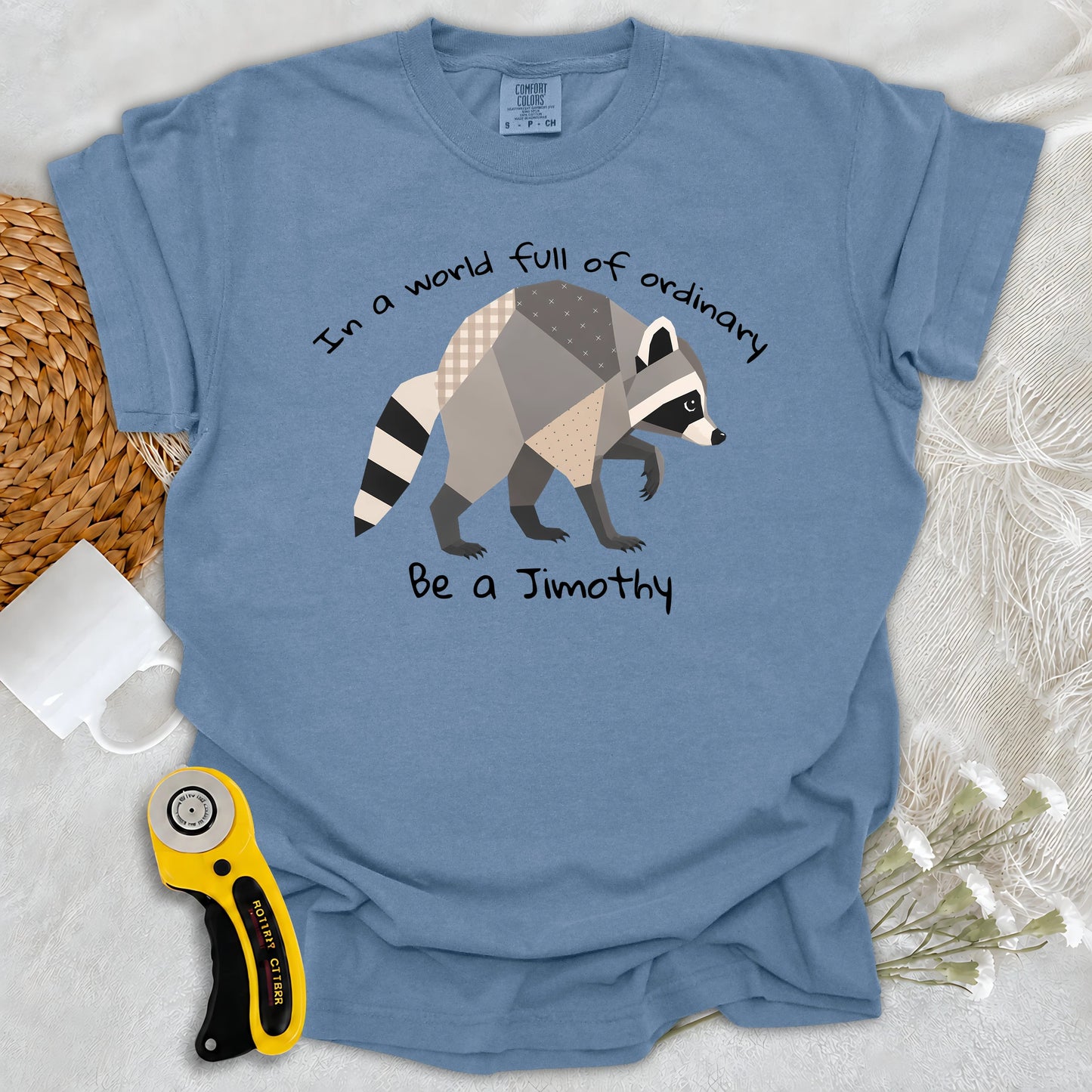 Comfort Colors Jimothy the Quilted Raccoon T-shirt