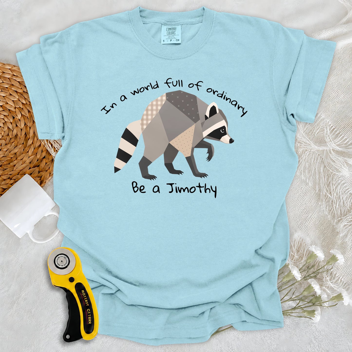 Comfort Colors Jimothy the Quilted Raccoon T-shirt