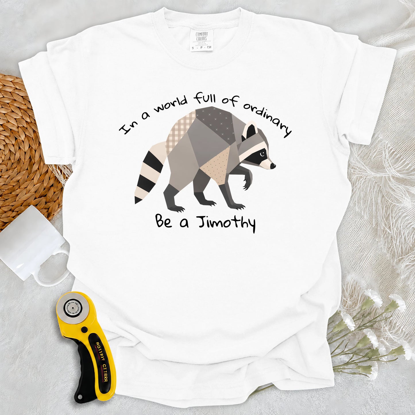 Comfort Colors Jimothy the Quilted Raccoon T-shirt