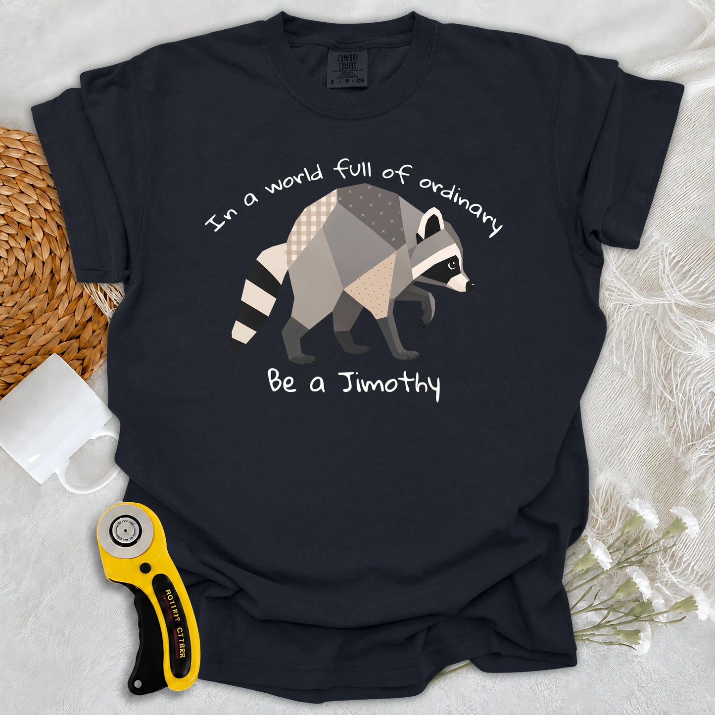 Comfort Colors Jimothy the Quilted Raccoon T-shirt