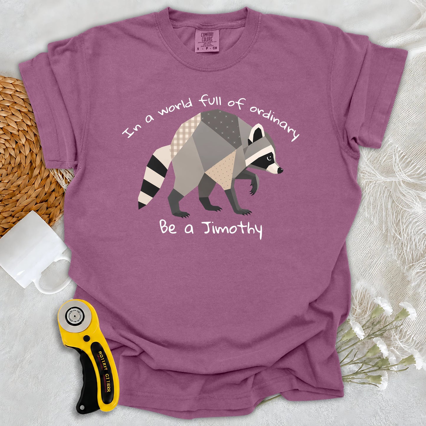 Comfort Colors Jimothy the Quilted Raccoon T-shirt