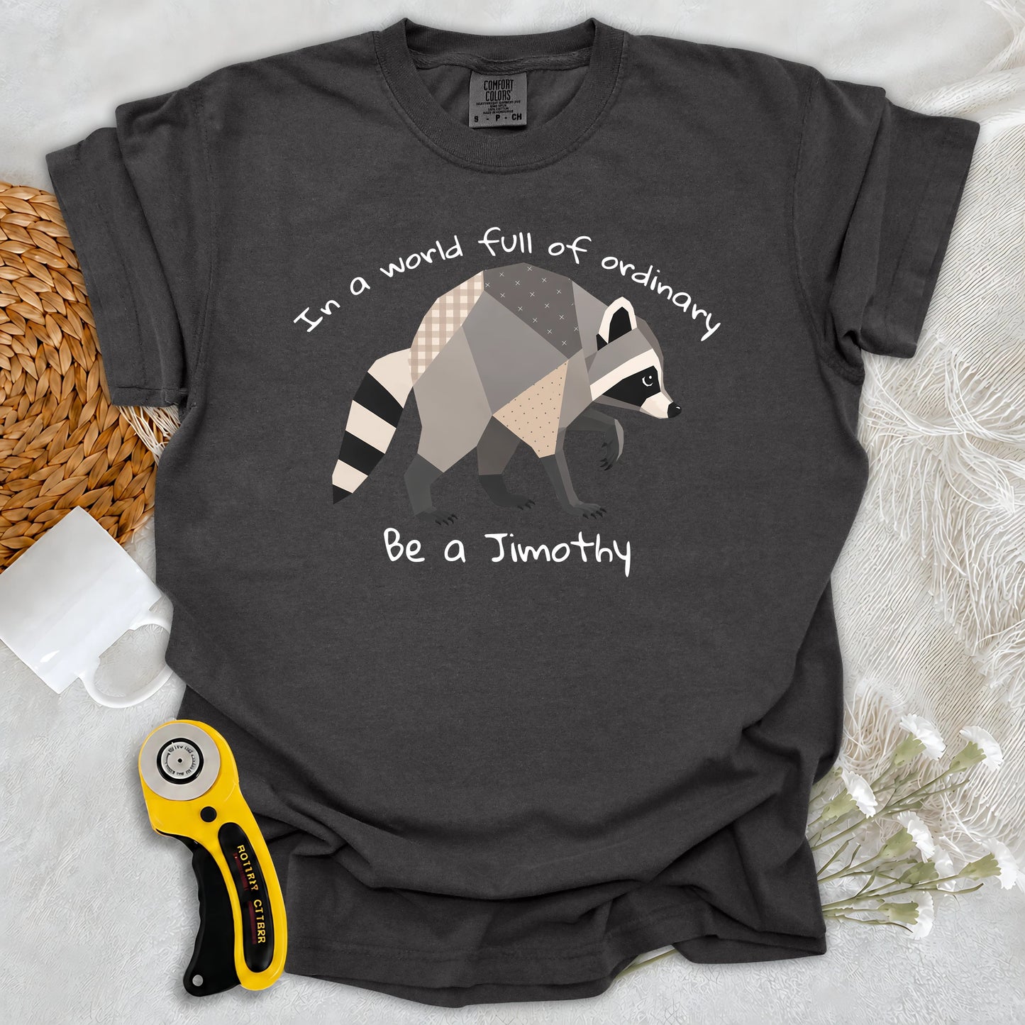 Comfort Colors Jimothy the Quilted Raccoon T-shirt