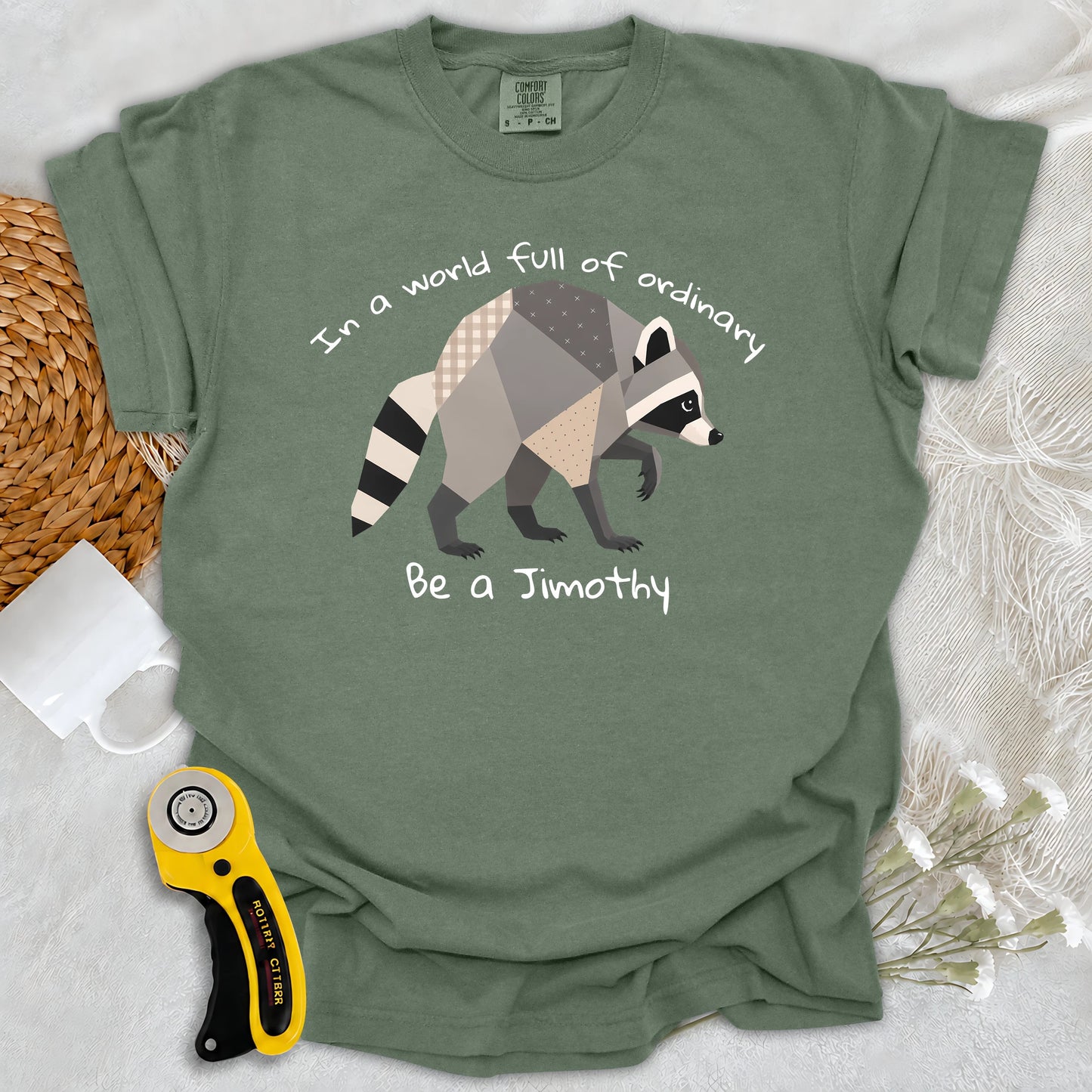 Comfort Colors Jimothy the Quilted Raccoon T-shirt